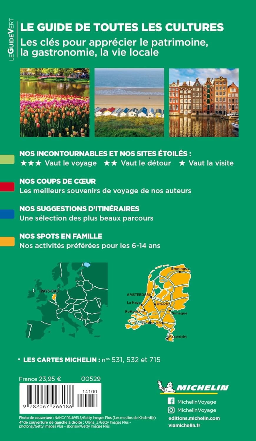 Guide Vert - Pays-Bas - Édition 2025 | Michelin guide de voyage Michelin 