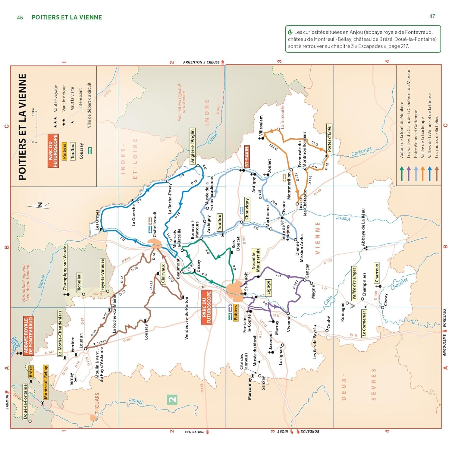 Guide Vert - Poitou : Marais Poitevin, futuroscope, Vienne, Deux-Sèvres - Édition 2024 | Michelin guide de voyage Michelin 