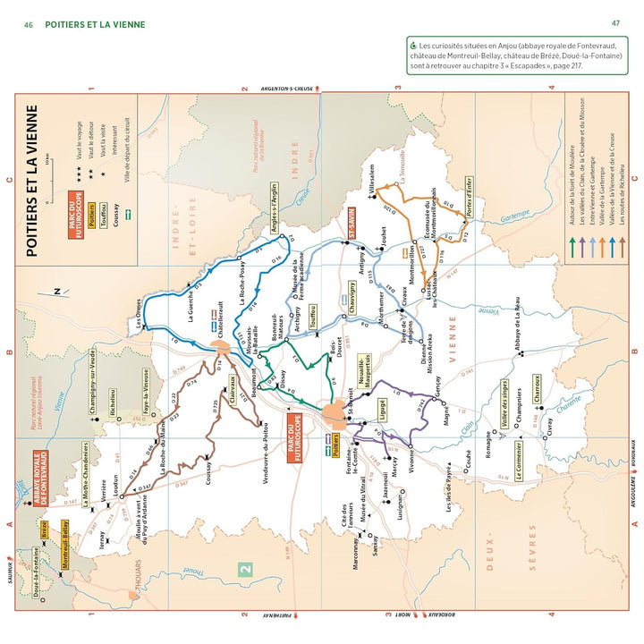 Guide Vert - Poitou : Marais Poitevin, futuroscope, Vienne, Deux-Sèvres - Édition 2024 | Michelin guide de voyage Michelin 