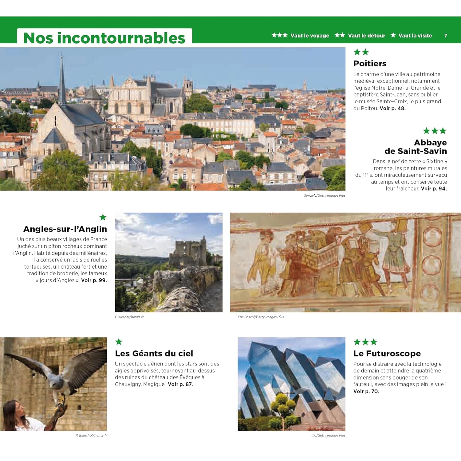 Guide Vert - Poitou : Marais Poitevin, futuroscope, Vienne, Deux-Sèvres - Édition 2024 | Michelin guide de voyage Michelin 