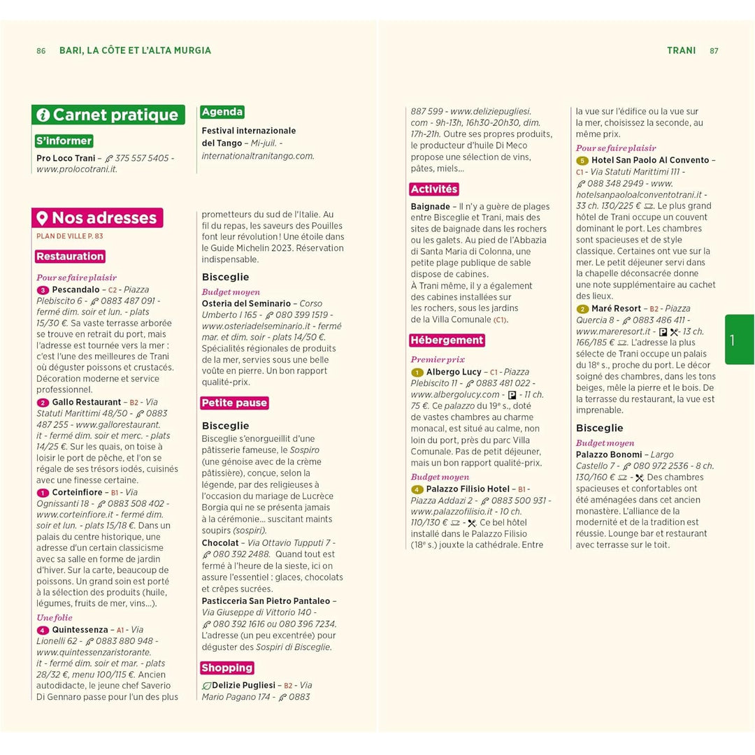 Guide Vert - Pouilles, Matera & Basilicate - Édition 2024 | Michelin guide de voyage Michelin 