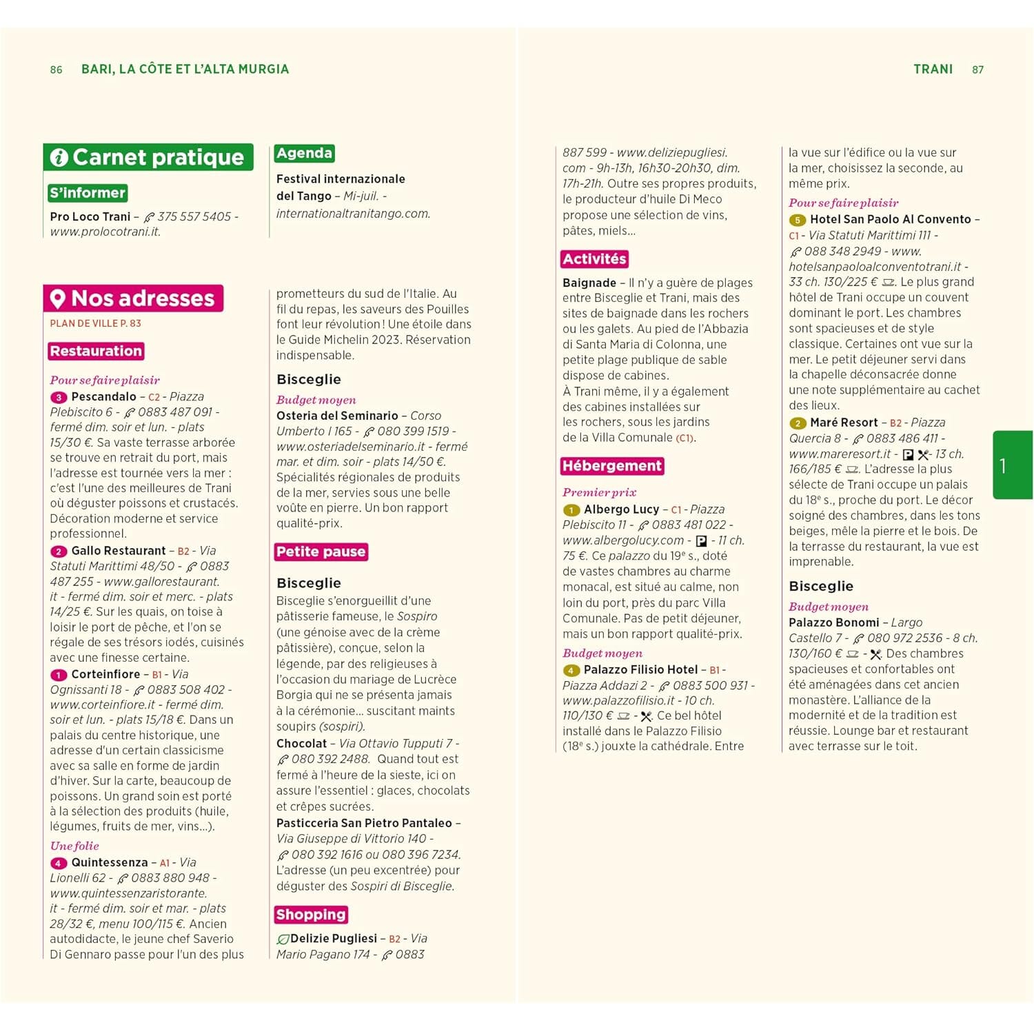 Guide Vert - Pouilles, Matera & Basilicate - Édition 2024 | Michelin guide de voyage Michelin 
