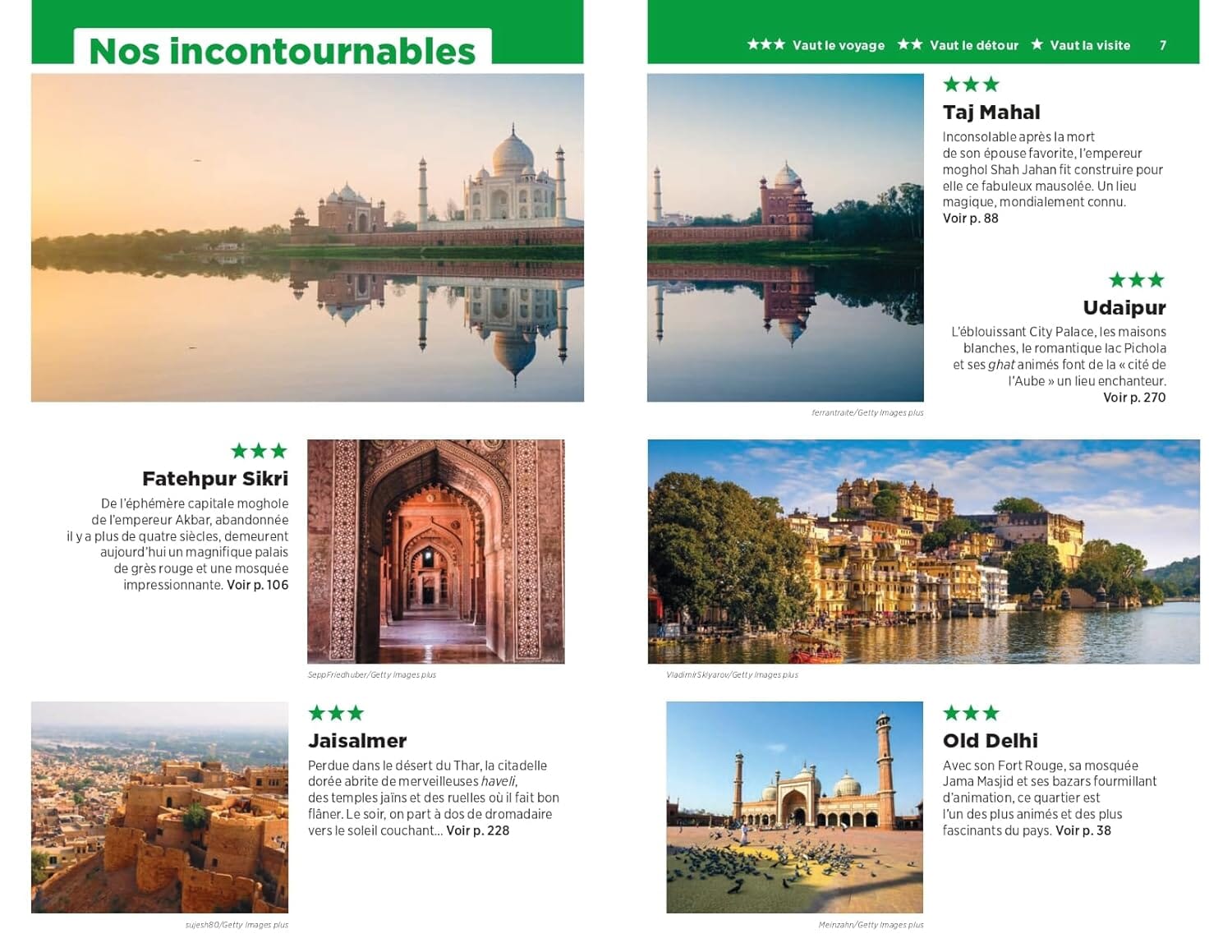 Guide Vert - Rajasthan, Delhi et Agra - Édition 2025 | Michelin guide de voyage Michelin 