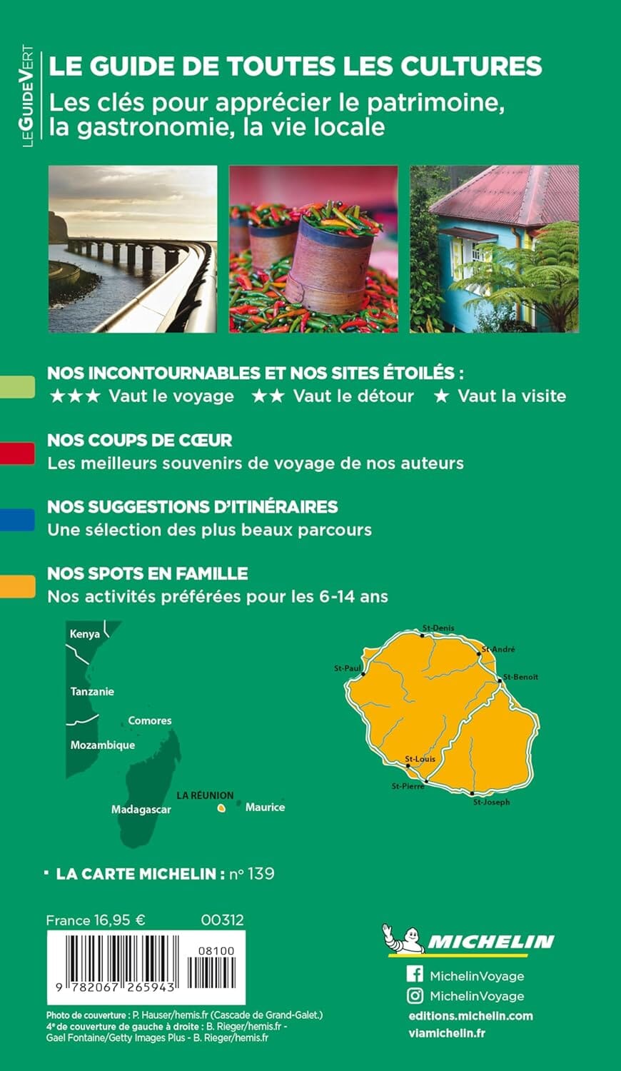 Guide Vert - Réunion - Édition 2025 | Michelin guide de voyage Michelin 