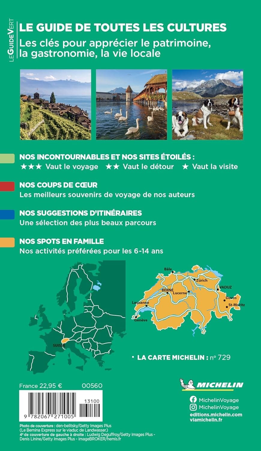 Guide Vert - Suisse 2026 | Michelin guide de voyage Michelin