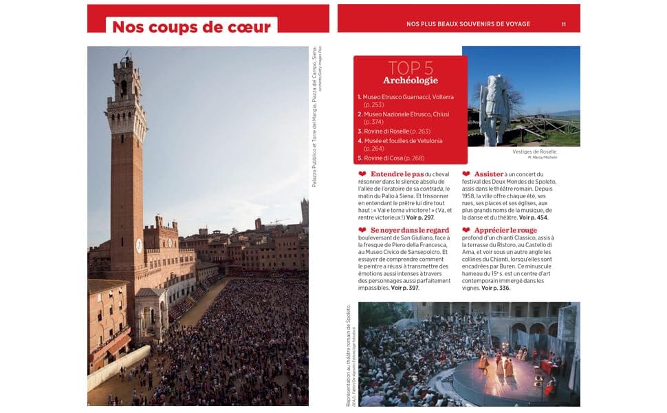 Guide Vert - Toscane, Ombrie, Marches 2026 | Michelin guide de voyage Michelin