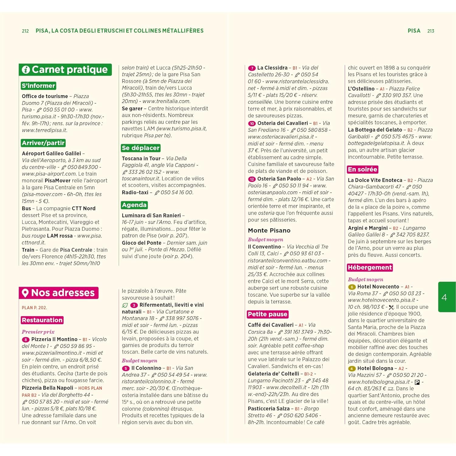 Guide Vert - Toscane, Ombrie, Marches - Édition 2024 | Michelin guide de voyage Michelin 