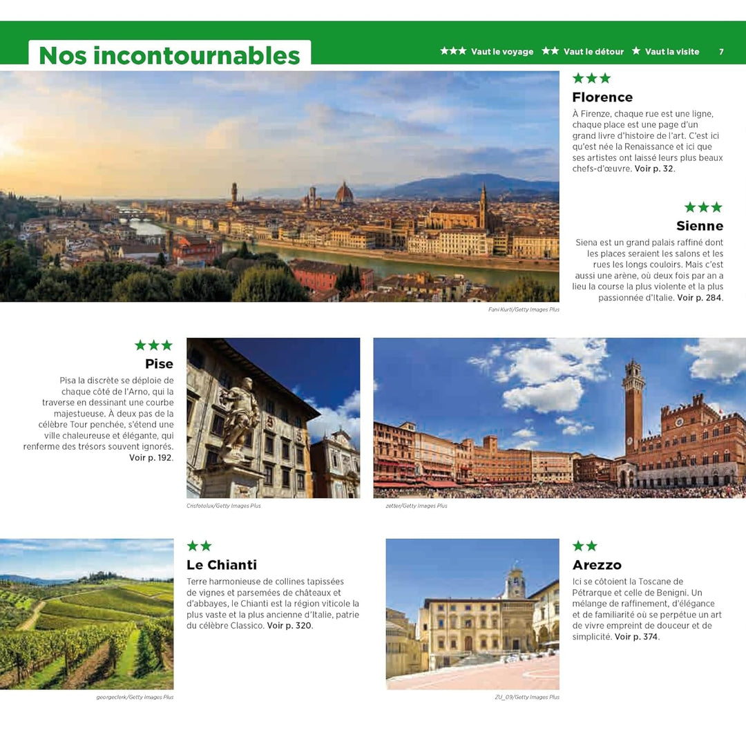 Guide Vert - Toscane, Ombrie, Marches - Édition 2024 | Michelin guide de voyage Michelin 