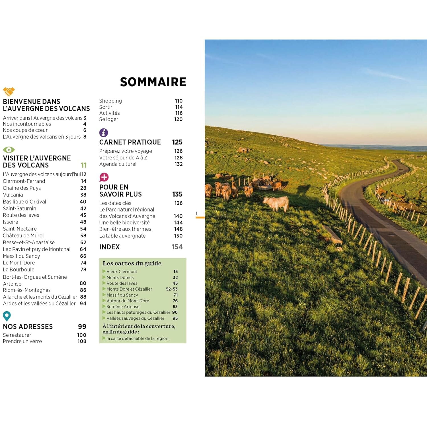 Guide Vert Week & Go - L'Auvergne des volcans, Clermont-Ferrand et la chaîne de Puys - Édition 2024 | Michelin guide de voyage Michelin 