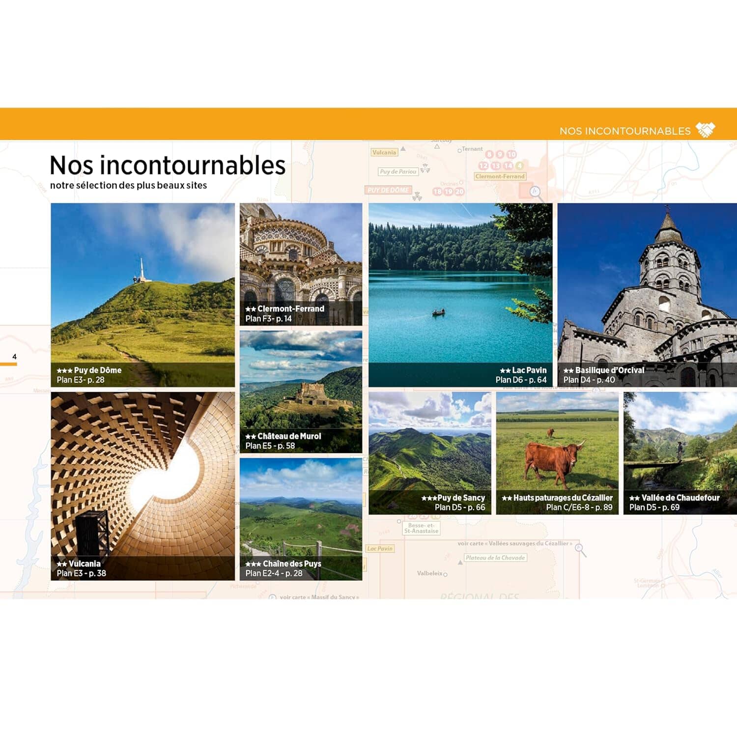 Guide Vert Week & Go - L'Auvergne des volcans, Clermont-Ferrand et la chaîne de Puys - Édition 2024 | Michelin guide de voyage Michelin 