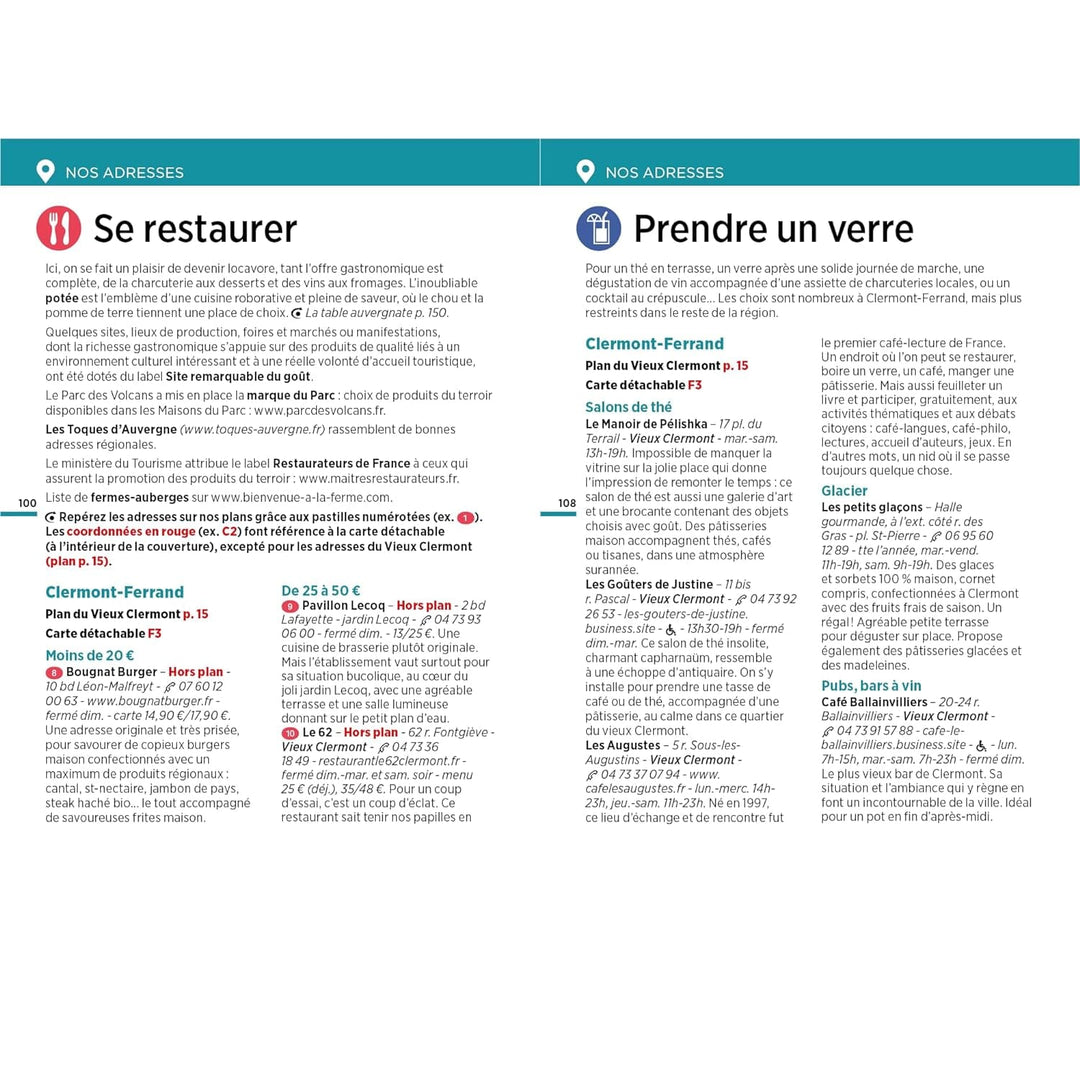 Guide Vert Week & Go - L'Auvergne des volcans, Clermont-Ferrand et la chaîne de Puys - Édition 2024 | Michelin guide de voyage Michelin 
