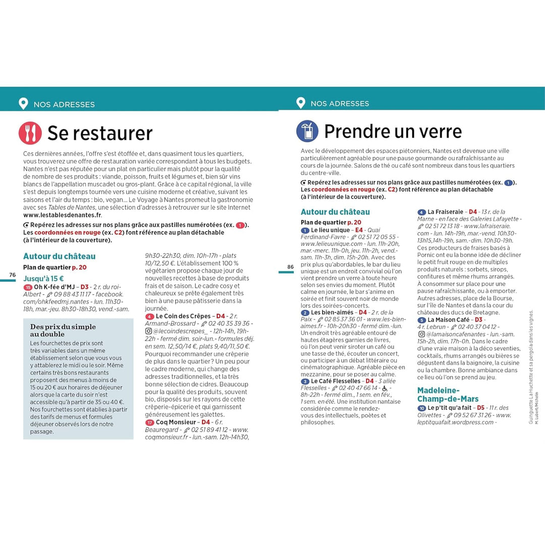 Guide Vert Week & GO - Nantes - Édition 2024 | Michelin guide de voyage Michelin 