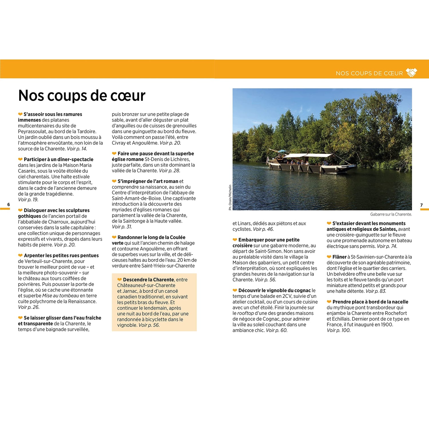 Guide Vert Week & GO - Vallée de la Charente Michelin, Angoulême, Cognac, Saintes, Rochefort - Édition 2023 | Michelin guide de voyage Michelin