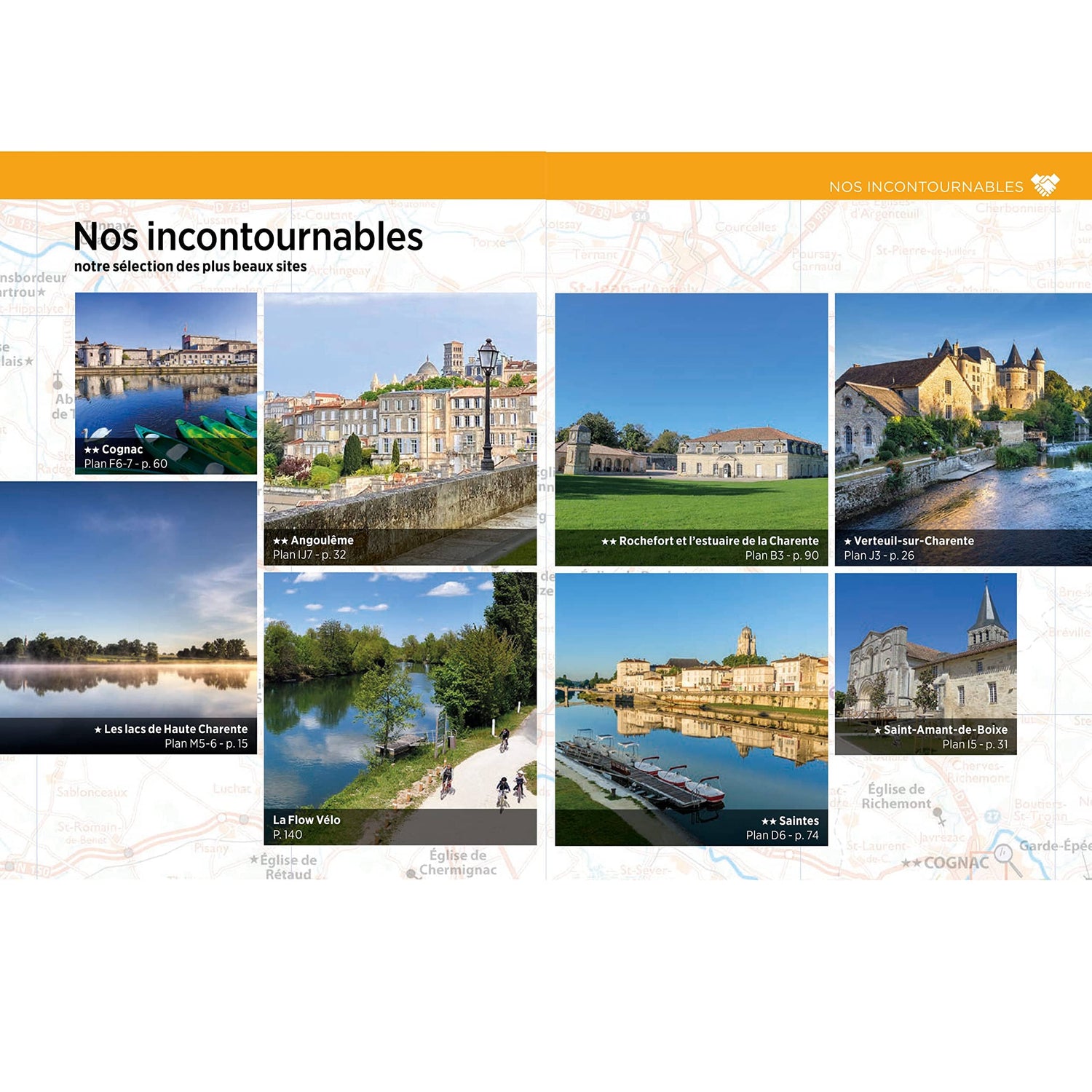 Guide Vert Week & GO - Vallée de la Charente Michelin, Angoulême, Cognac, Saintes, Rochefort - Édition 2023 | Michelin guide de voyage Michelin