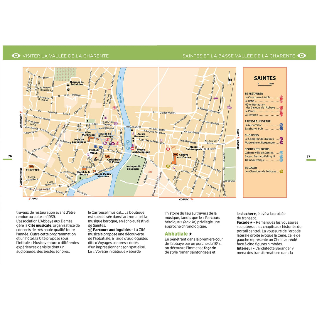 Guide Vert Week & GO - Vallée de la Charente Michelin, Angoulême, Cognac, Saintes, Rochefort - Édition 2023 | Michelin guide petit format Michelin 