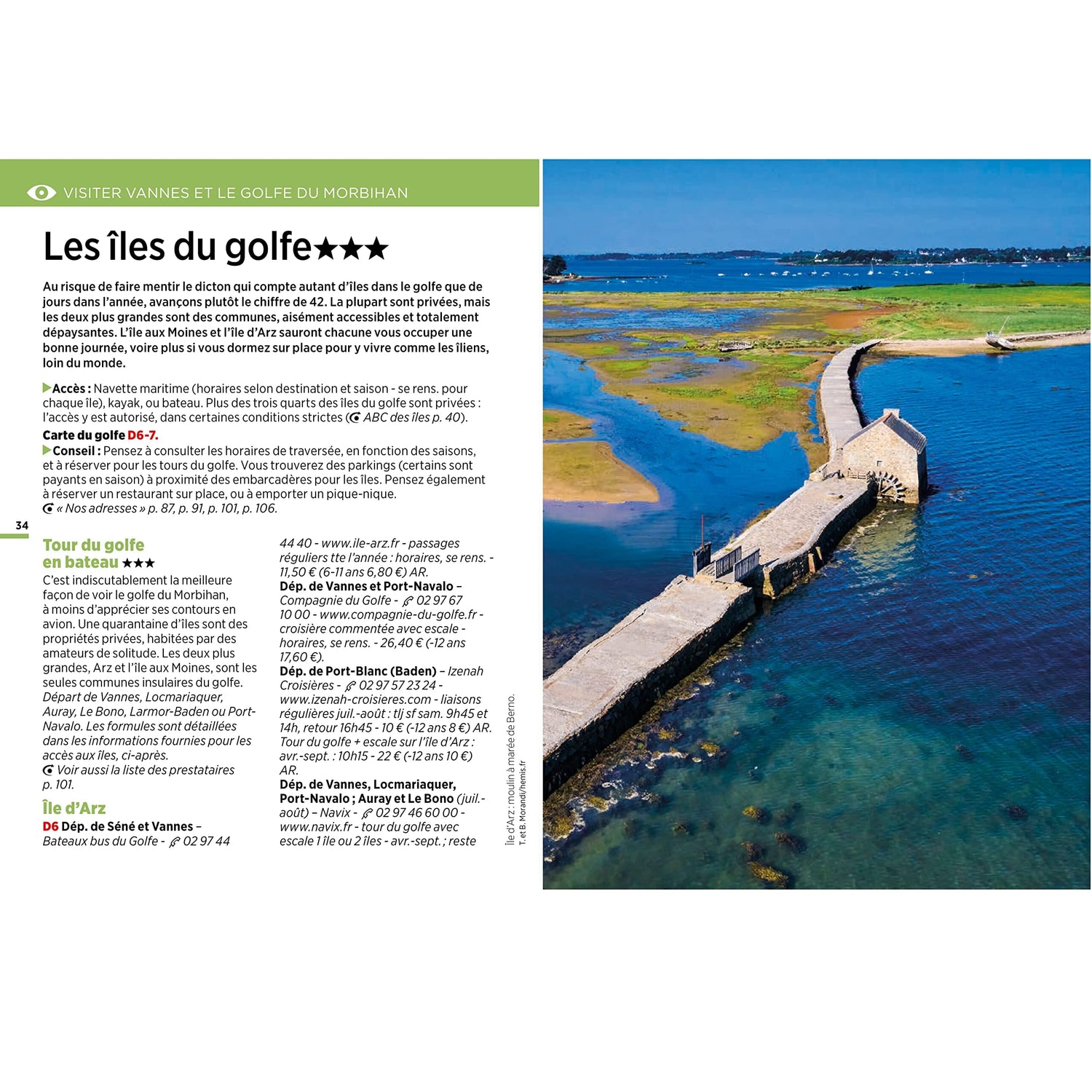 Guide Vert compact - Vannes et le Golfe du Morbihan - Édition 2025 | Michelin guide de voyage Michelin