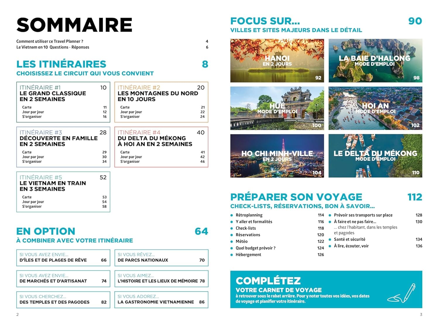Guide - Vitenam Travel Planner 2026 | Hachette guide de voyage Hachette 