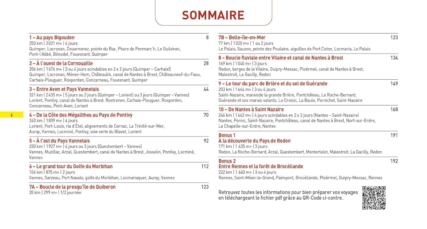 Guide - Voyages à vélo et vélo électrique : Bretagne, vol.2 | Glénat guide cycliste Glénat