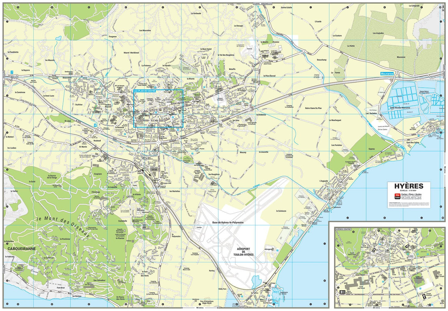 Hyères, Var - Plan de ville | Blay Foldex plan de ville Blay Foldex
