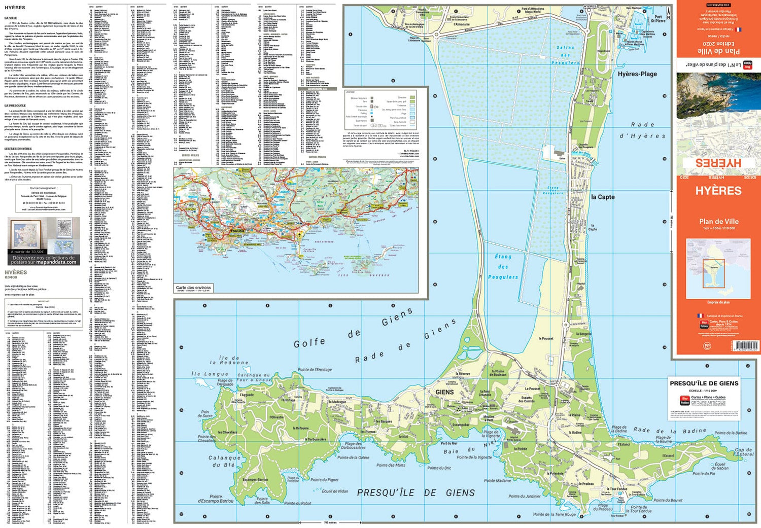 Hyères, Var - Plan de ville | Blay Foldex plan de ville Blay Foldex