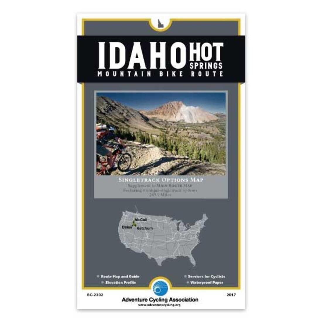 Idaho Hot Springs Mountain Bike Route Singletrack Options Map Adventure Cycling Association | Adventure Cycling Association carte cycliste Adventure Cycling Association