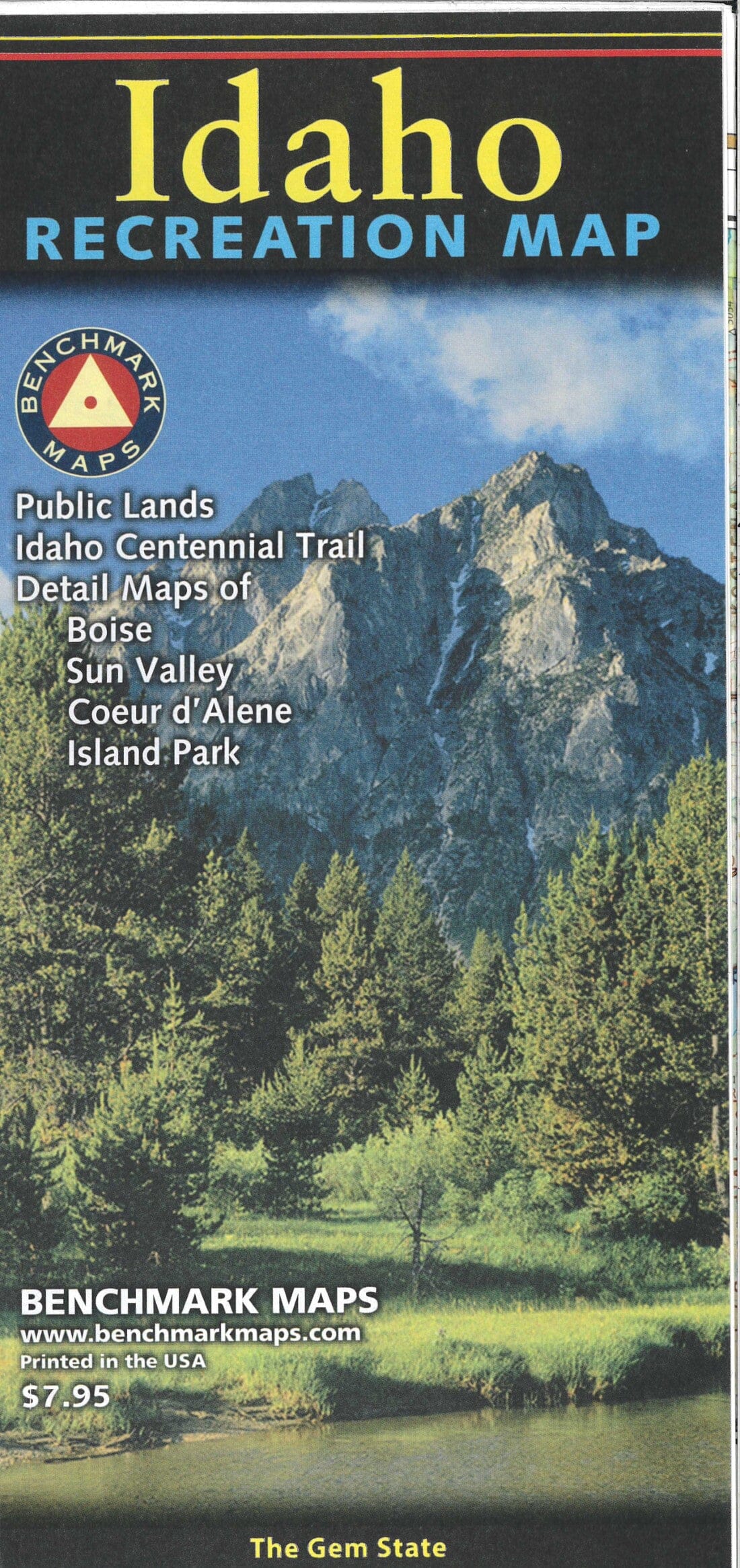 Idaho Recreation Map | Benchmark Maps carte routière Benchmark Maps
