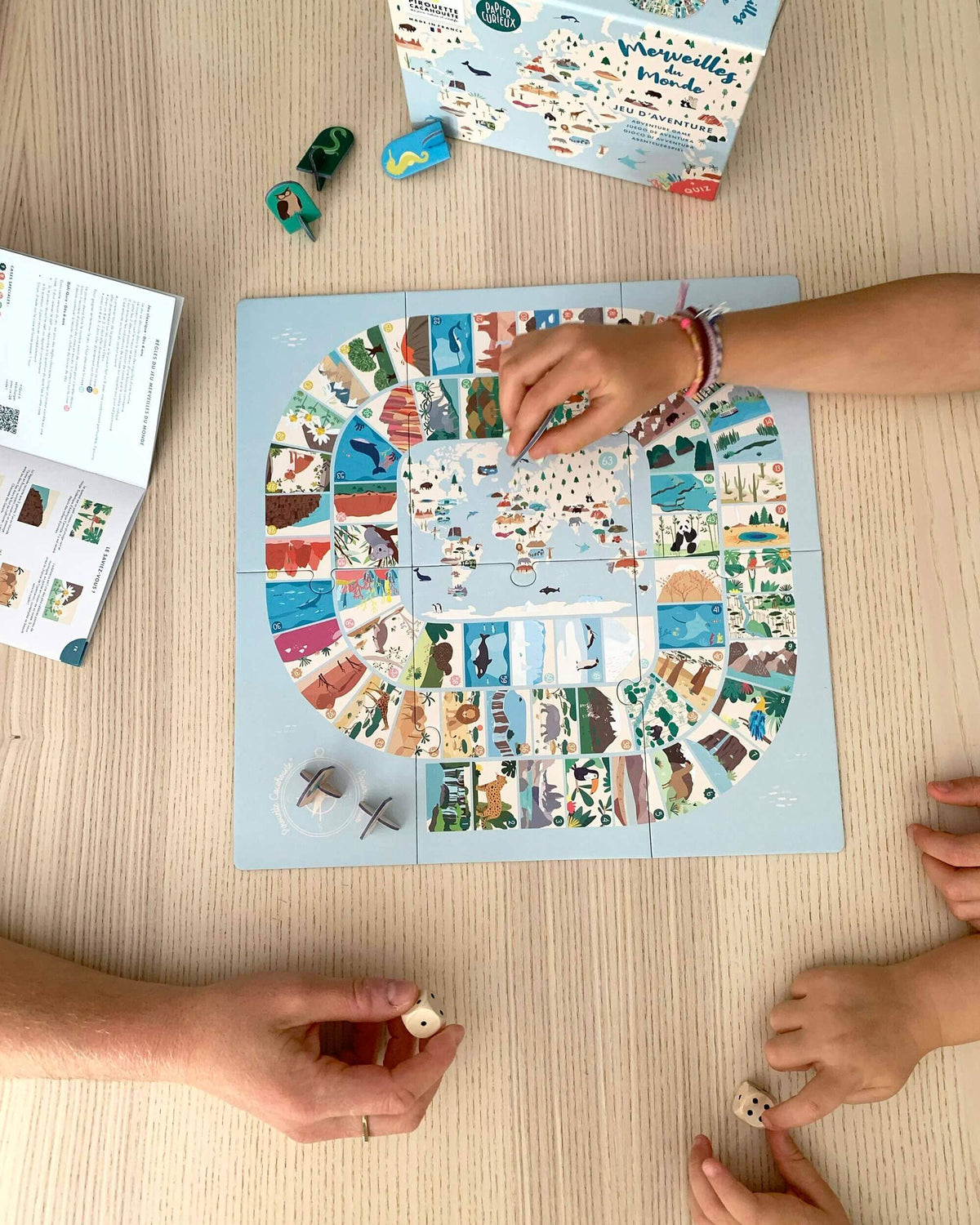 Jeu d'aventure - Les merveilles du monde (jeu de l'oie, dès 4 ans) | Papier Curieux jeu Papier Curieux