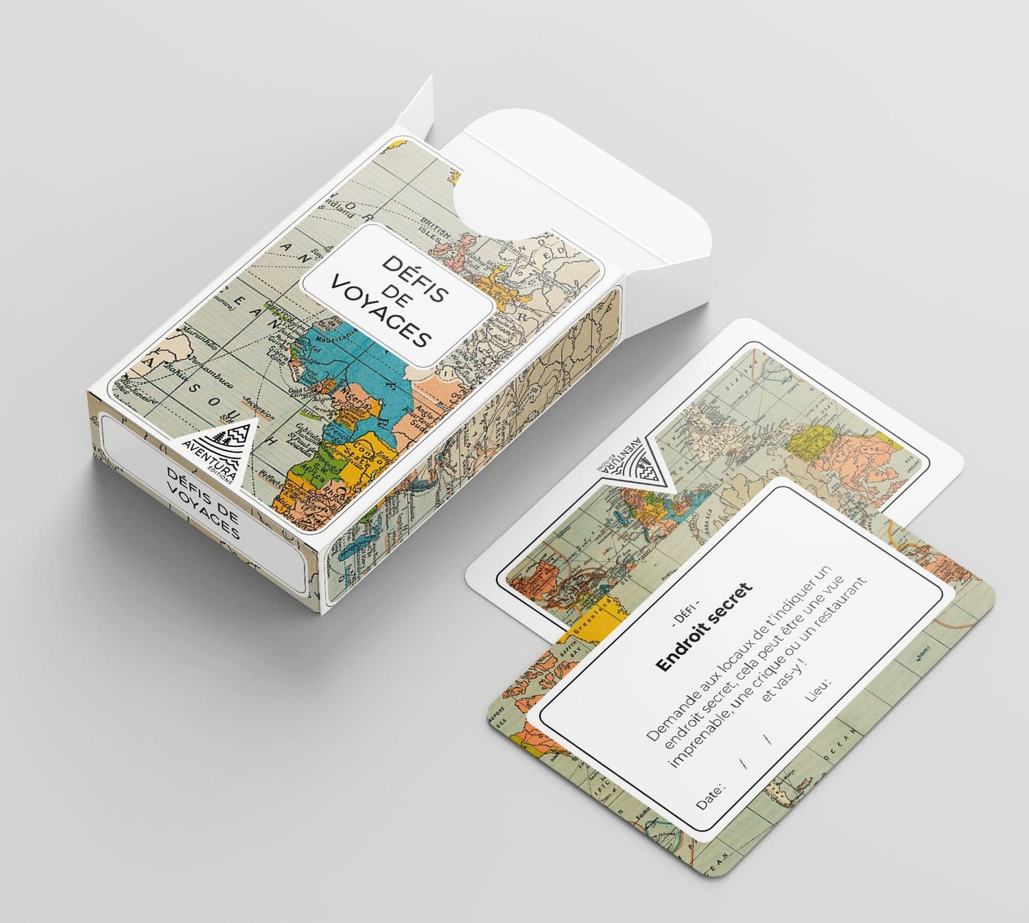 Jeu de cartes - Défis de voyages | Aventura jeu Aventura