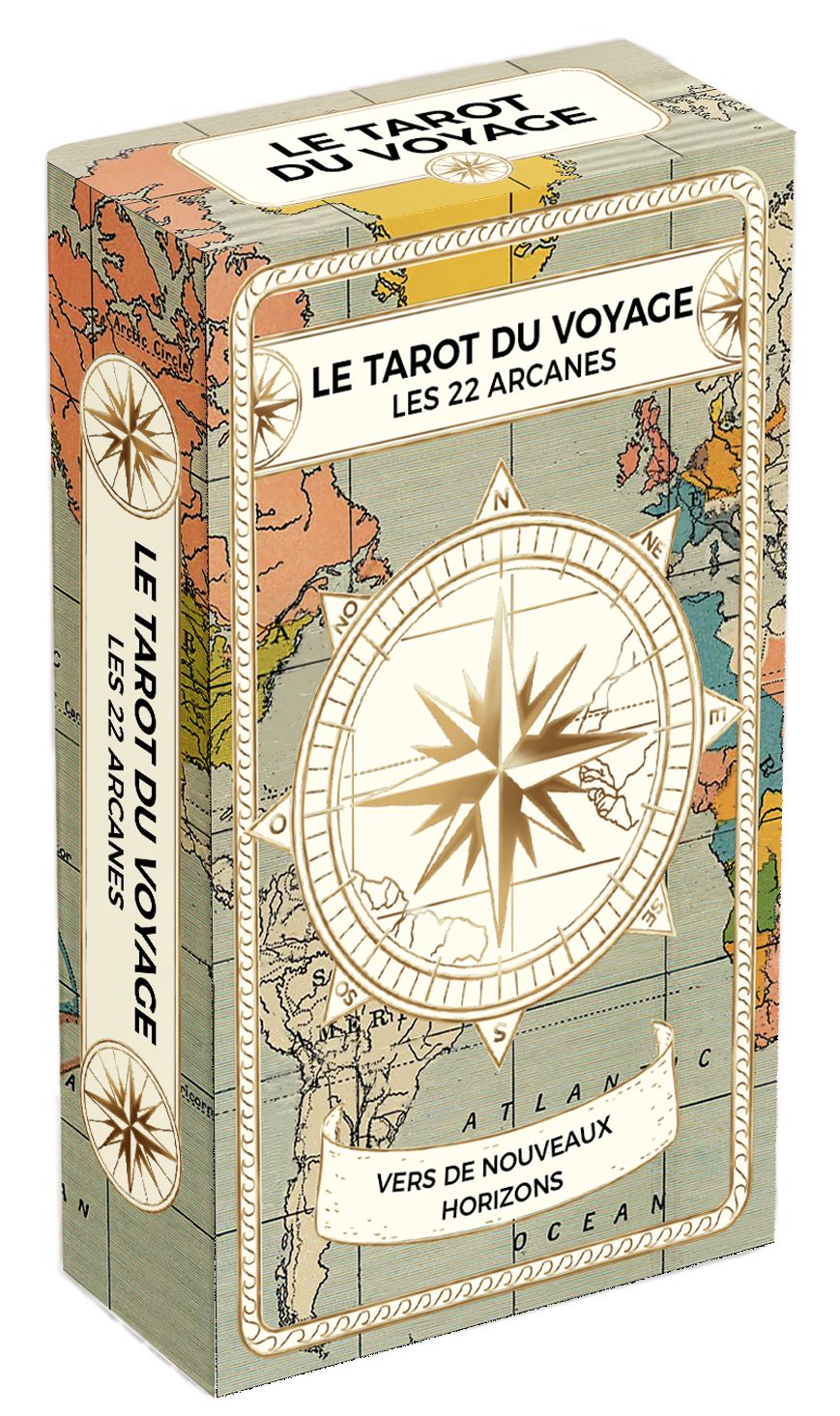 Jeu de cartes - Le tarot du voyage | Aventura carte pliée Aventura 