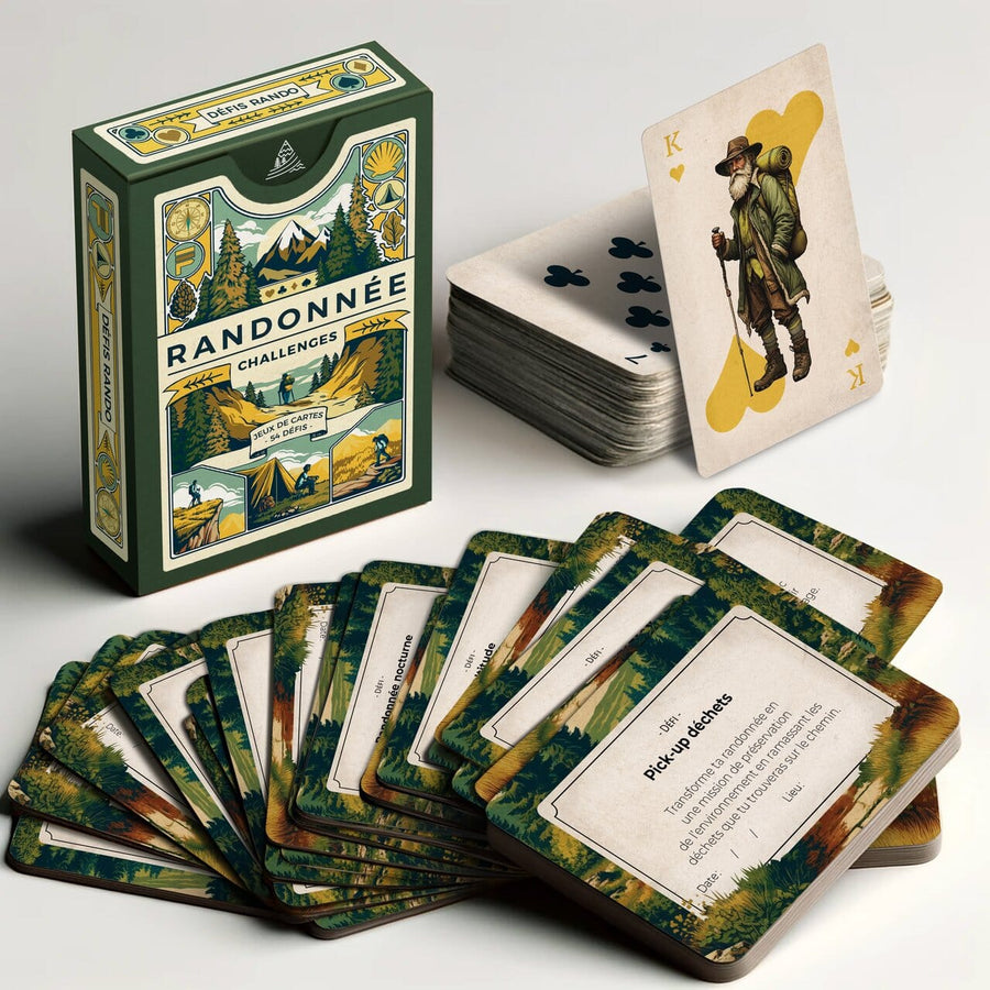 Jeu de cartes - Randonnée challenges | Aventura carte pliée Aventura 