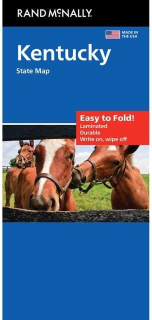 Kentucky, carte facile à plier | Rand McNally carte routière Rand McNally 