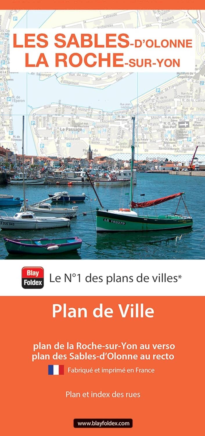 La Roche-sur-Yon & Les Sables d’Olonne - Plan de ville | Blay Foldex plan de ville Blay Foldex 