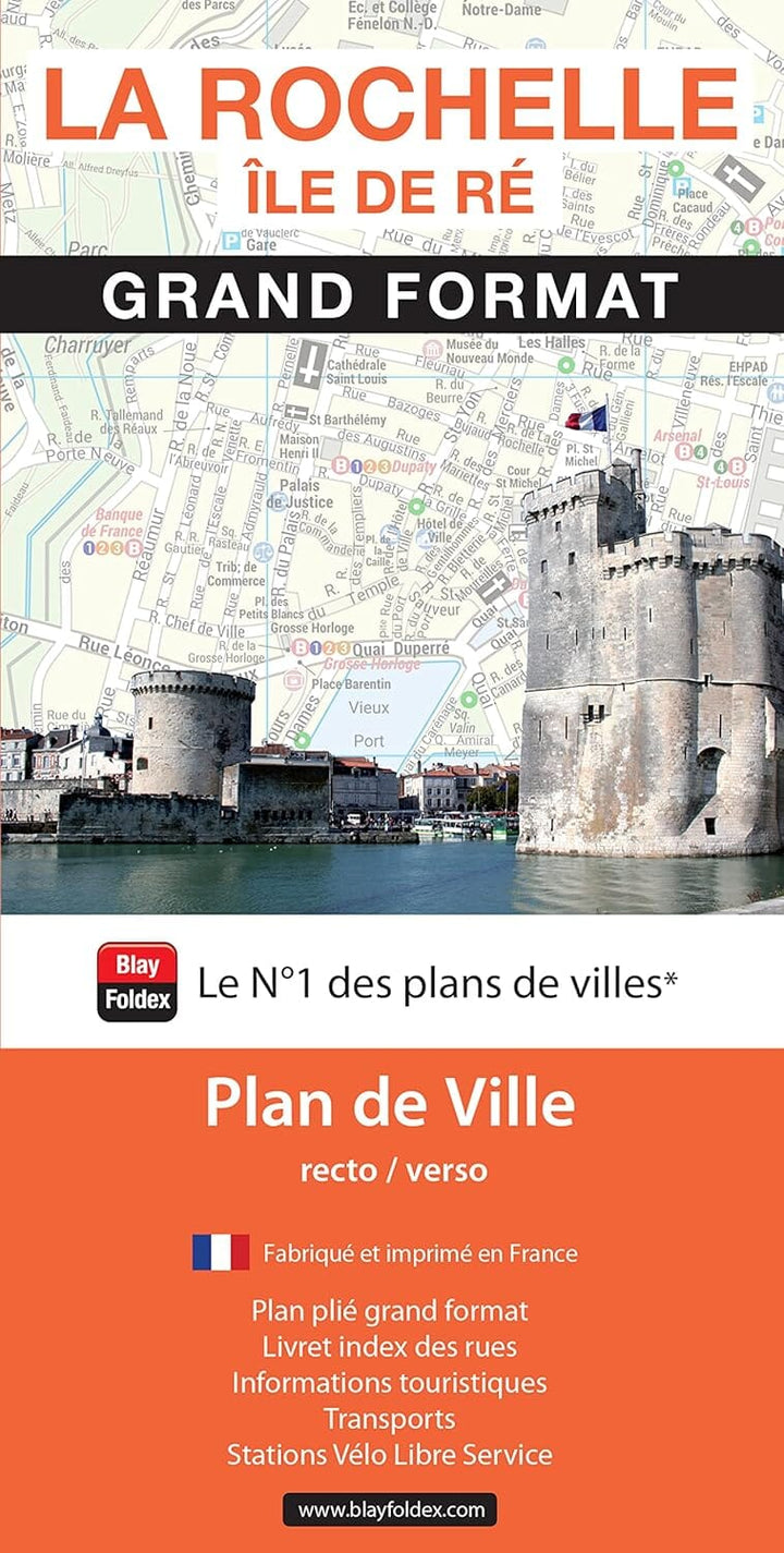 La Rochelle & Ile de Ré - Plan de ville grand format | Blay Foldex plan de ville Blay Foldex 