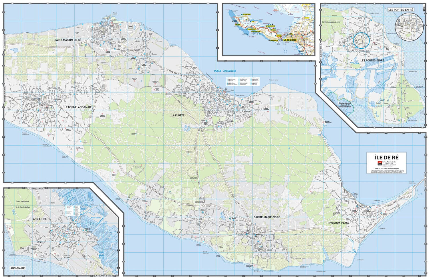 La Rochelle - Plan de ville grand format | Blay Foldex plan de ville Blay Foldex