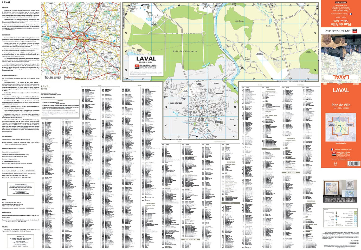 Laval, Mayenne - Plan de ville | Blay Foldex plan de ville Blay Foldex