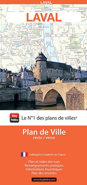 Laval, Mayenne - Plan de ville | Blay Foldex plan de ville Blay Foldex