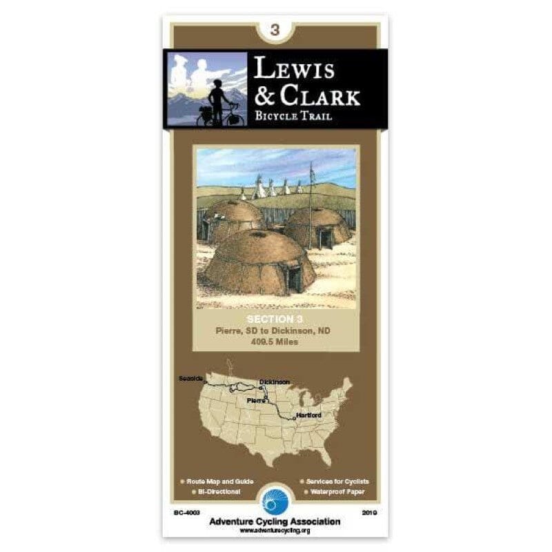 Lewis & Clark - Bicycle Trail #3 | Adventure Cycling Association carte cycliste Adventure Cycling Association Default Title