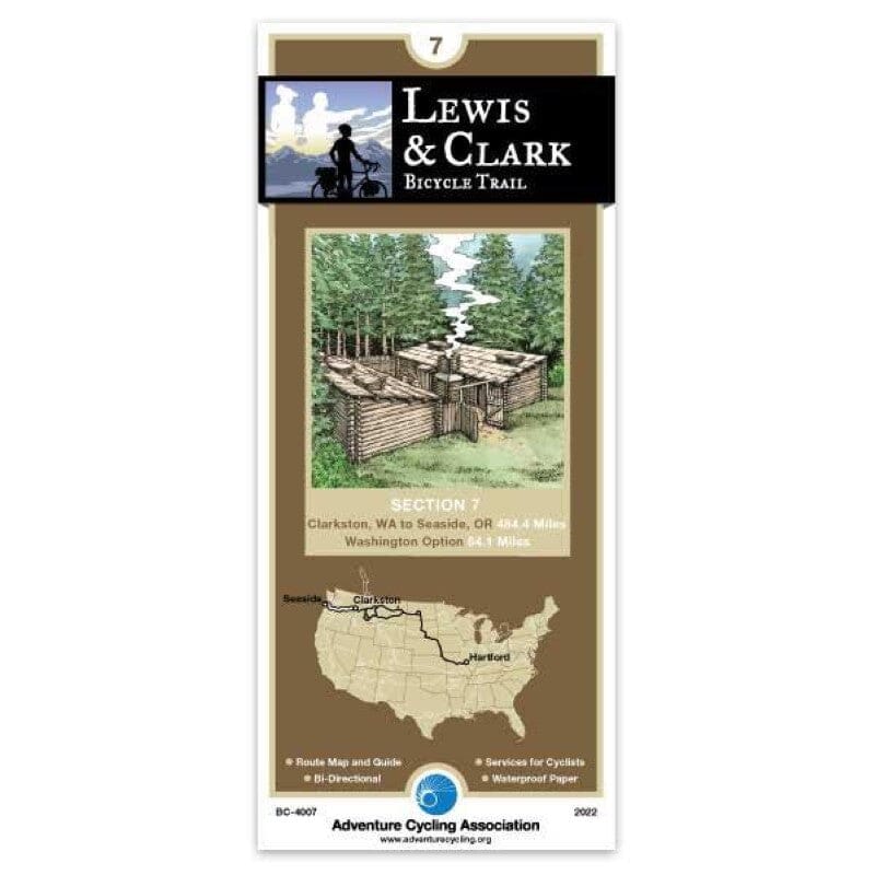 Lewis & Clark - Bicycle Trail #7 | Adventure Cycling Association carte cycliste Adventure Cycling Association Default Title