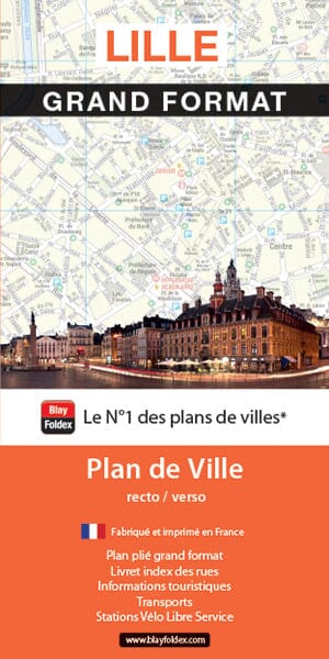 Lille - Plan de ville grand format | Blay Foldex plan de ville Blay Foldex