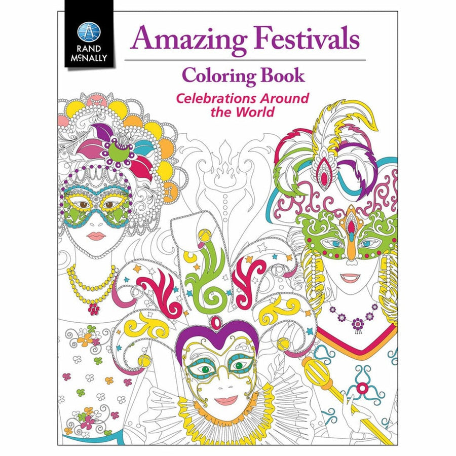 Livre de coloriage de festivals incroyables | Rand McNally carte pliée Rand McNally 