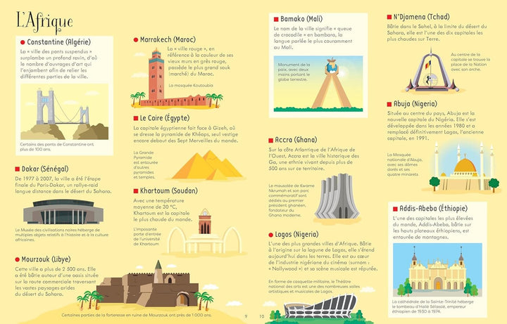 Livre et Puzzle 300 pièces - Les villes du monde | Usborne puzzle Interforum 