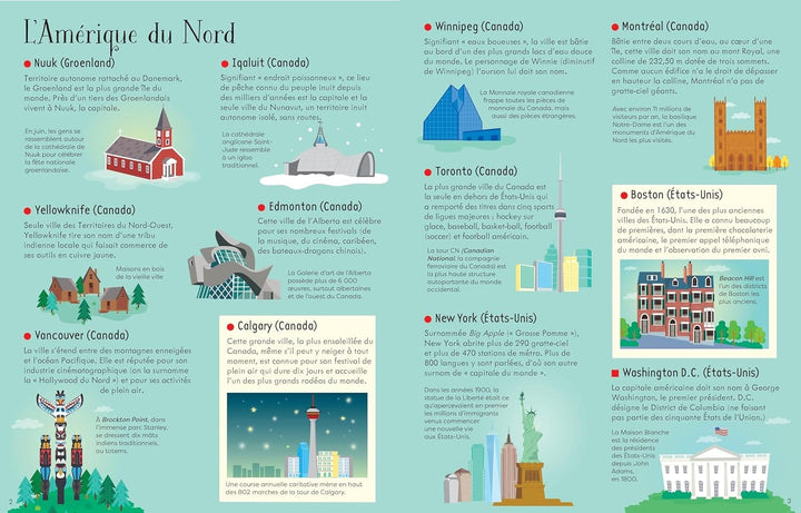 Livre et Puzzle 300 pièces - Les villes du monde | Usborne puzzle Interforum 