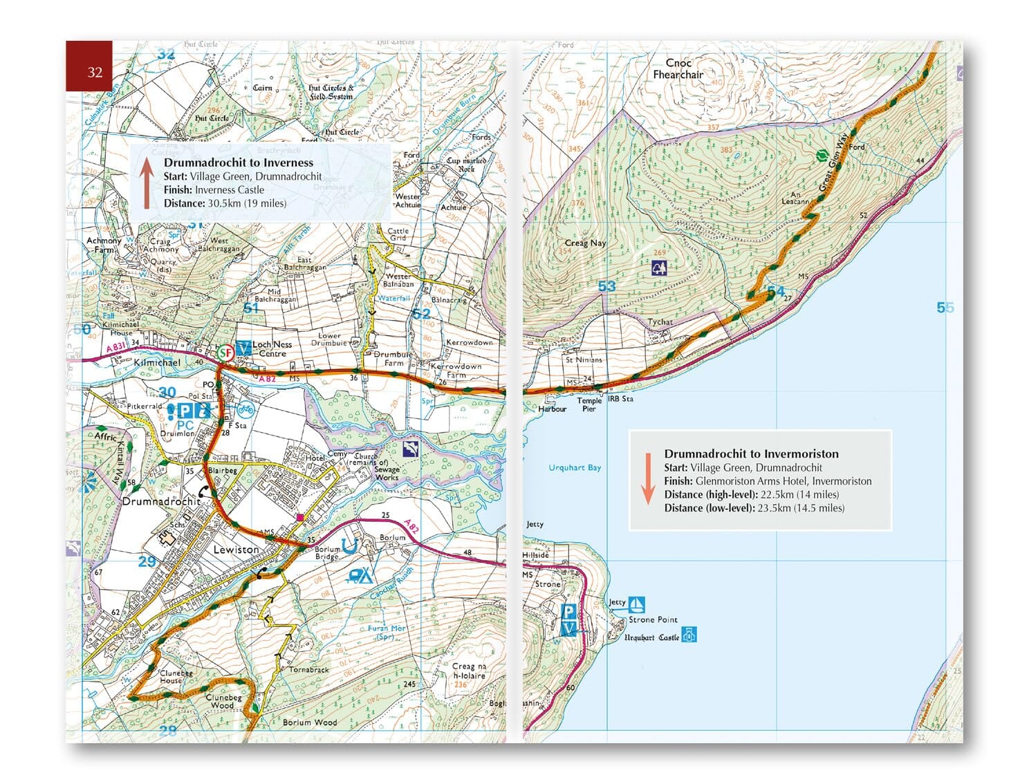 Livret de cartes (en anglais) - The Great Glen Way (Écosse) | Cicerone guide de randonnée Cicerone 