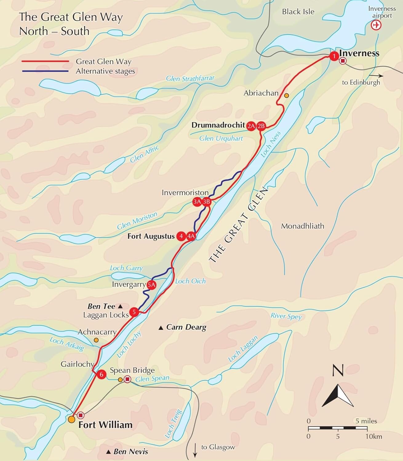 Livret de cartes (en anglais) - The Great Glen Way (Écosse) | Cicerone guide de randonnée Cicerone 