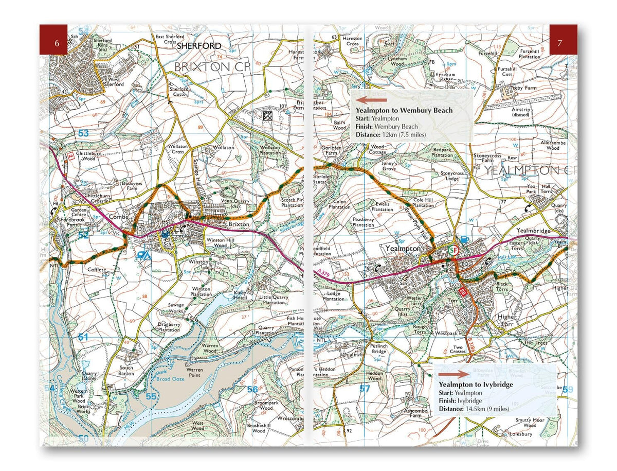 Livret de cartes (en anglais) - Walking the Two Moors Way | Cicerone guide de randonnée Cicerone 