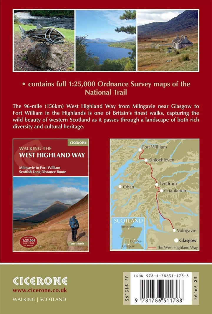 Livret de cartes (en anglais) - West Highland Way | Cicerone guide de randonnée Cicerone 