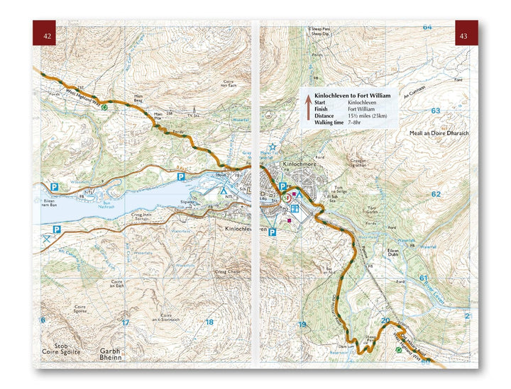 Livret de cartes (en anglais) - West Highland Way | Cicerone guide de randonnée Cicerone 