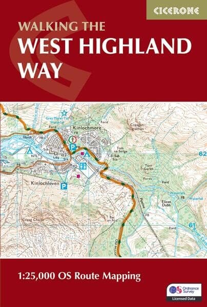 Livret de cartes (en anglais) - West Highland Way | Cicerone guide de randonnée Cicerone 