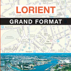 Lorient - Plan de ville grand format | Blay Foldex plan de ville Blay Foldex