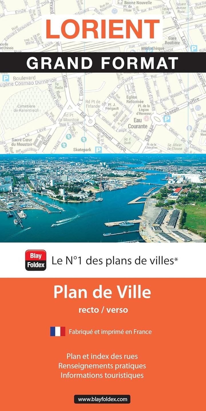 Lorient - Plan de ville grand format | Blay Foldex plan de ville Blay Foldex 